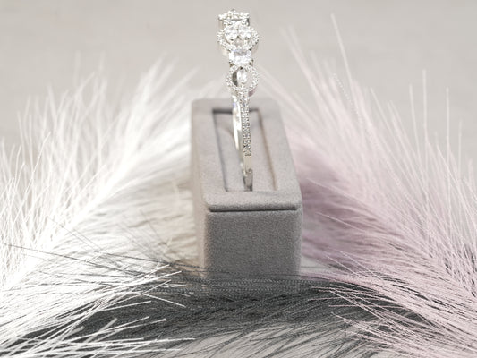 Elegant Oval-Cut CZ Bangle Bracelet in Sterling Silver